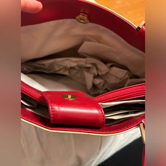 MARILYN MONROE shoulder bag with zippered inner pocket - red trim - Picture 5 of 6